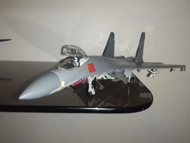 Miniatura avião caça Su-35S Flanker-E / Diecast metal escala 1/72