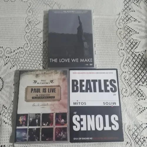 DVDs de Paul McCartney, Beatles e Rolling Stones