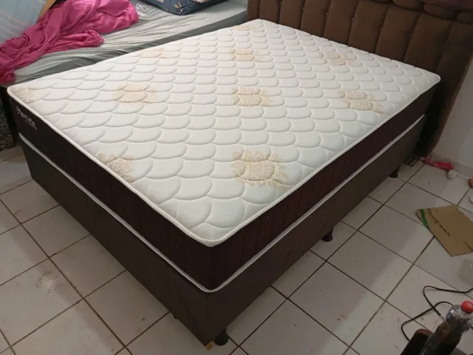 Cama box casal Chile molas ensacadas