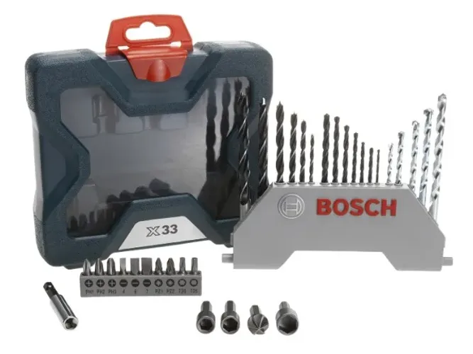 Jogo de Ferramentas Bosch Maleta 33 Peças X-Line 33