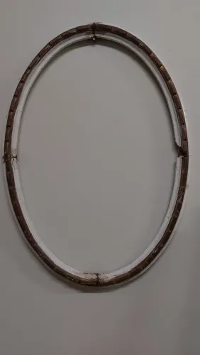 Moldura Espelho Oval Luís XV 