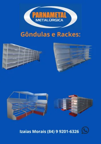 GÔNDULAS E TUDO EM AÇO