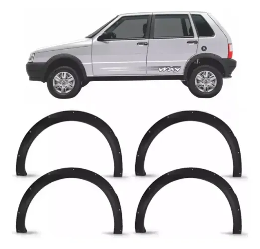 Kit Moldura Paralama Uno Way 2004 A 2010