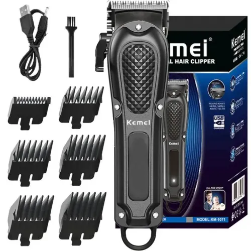 Máquina de Cortar Cabelo sem fio Kemei KM-1071 - Novo