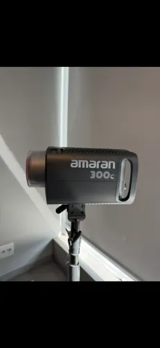 Aputure Amaran 300c Rgb + Softbox Octabox Triopo 120 + Tripé Alumínio 