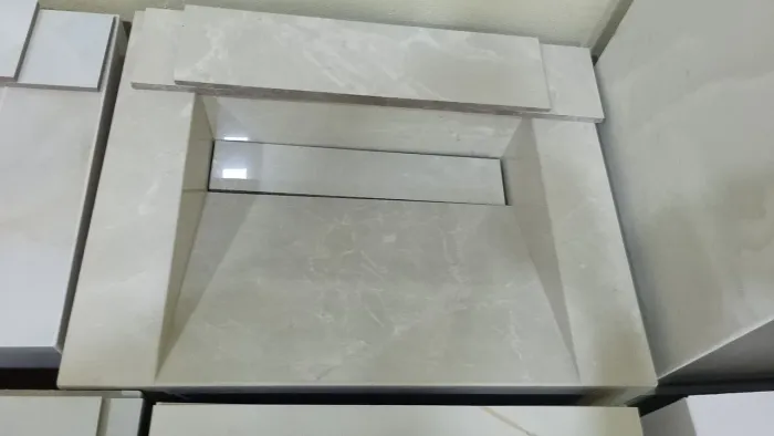 Pia em porcelanato com design moderno