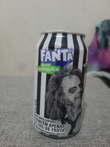 latas Refrigerante Fanta Mistério Beetlejuice - Lata Colecionável