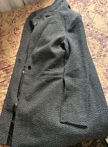 Casaco/sobretudo cinza elegante