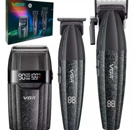 Combo VGR V-640 S3 Com Máquinas de corte, Acabamento e Shaver
