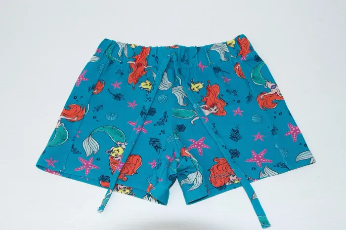 short infantil pequena sereia malwee