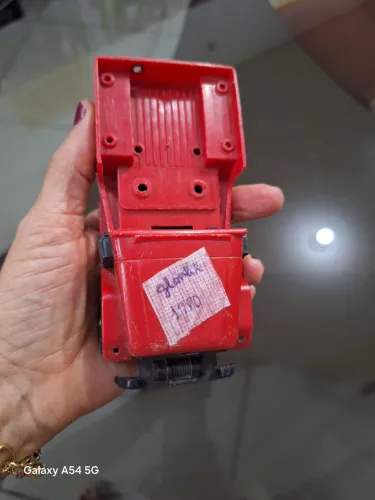 Jeep de Brinquedo Antigo Vermelho