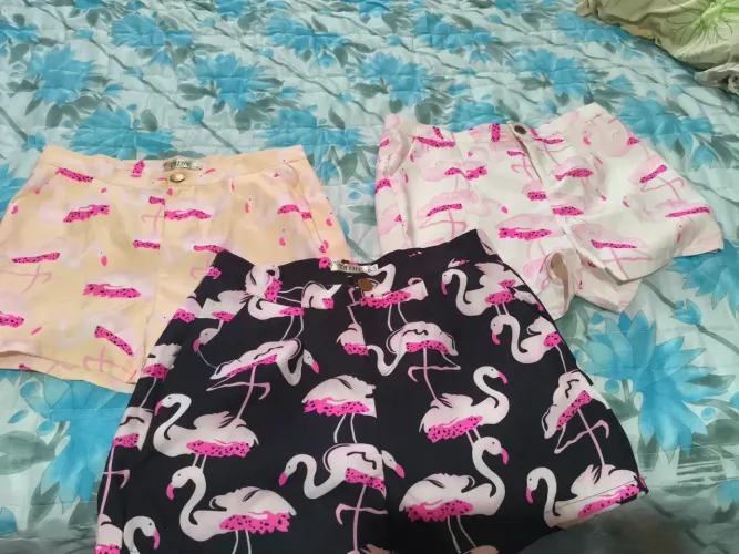 Kit 3 shorts social feminino veste 40