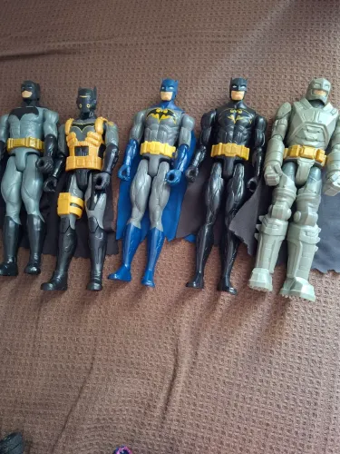Coleção Batman Mattel Original - 5 Bonecos Grandes Articulados