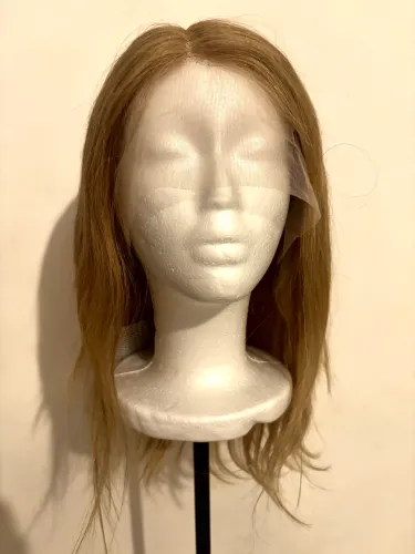 Peruca Lace Front de Cabelo Humano Loira 