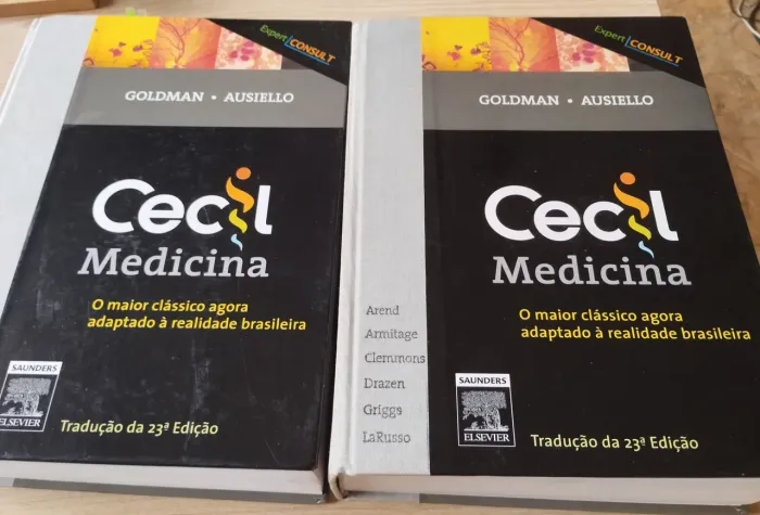 Livros CECIL MEDICINA - Vol 1 e 2 - Goldeman e Ausiello - excelente estado 