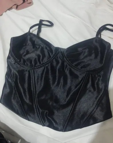 Top Corset Preto Elegante C&A