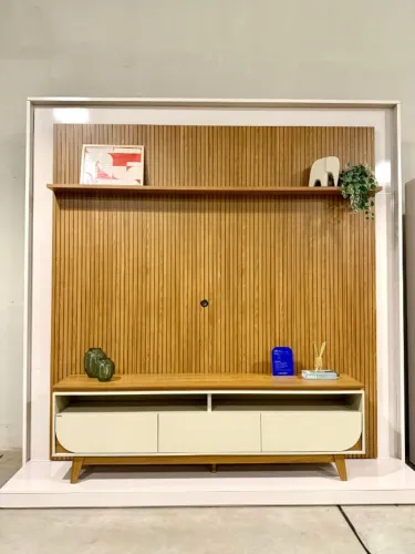 conjunto rack com painel