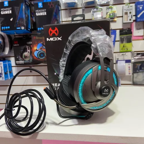 Headset Gamer USB MOX com Fio - Qualidade e Imersão!