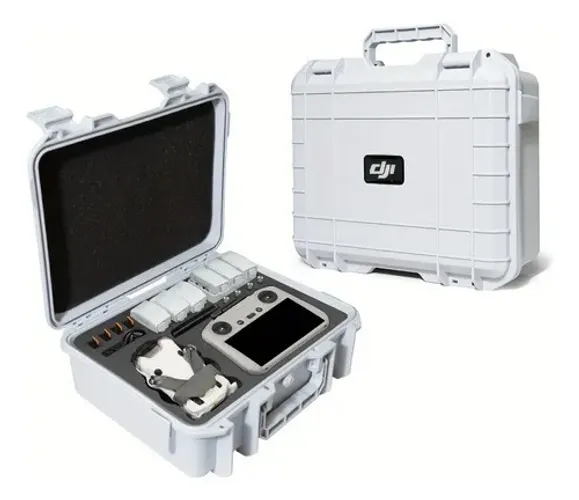Maleta Rígida P/ Drone Dji Mini 3 / Mini 3 Pro / Mini 4 Pro Cor Branco / Preto - Novo !!