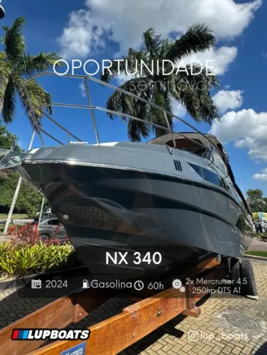 LANCHA NX 340 SPORT COUPE - 2024 (PHANTOM, REAL, VENTURA, FOCKER, SESSA, CORAL)