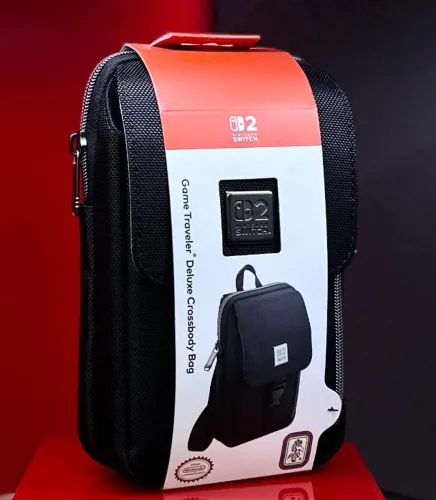 Nintendo Switch 2 Acessório Crossbody Bag Game Traveler - Black -  Vertical - Novo