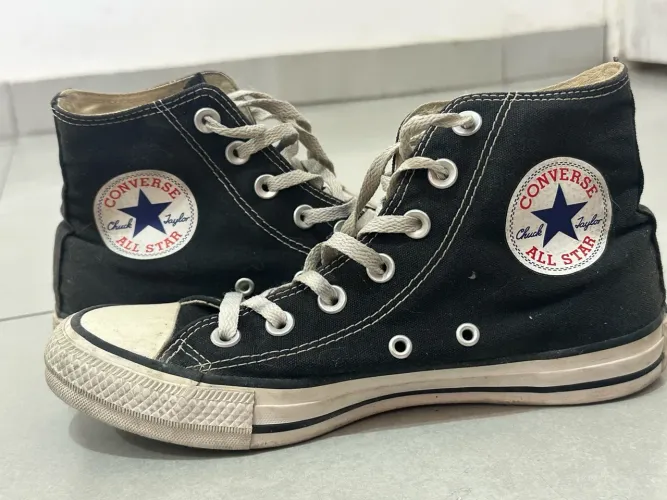 Tênis Converse Chuck Taylor Cano Alto - Preto - Nº 35 - Original