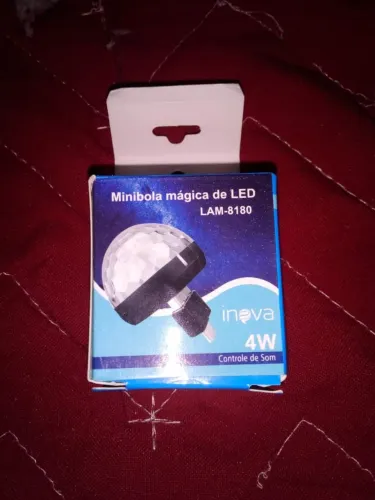 Mini Bola Mágica de LED Inova LAM-8180*nova*na caixa!