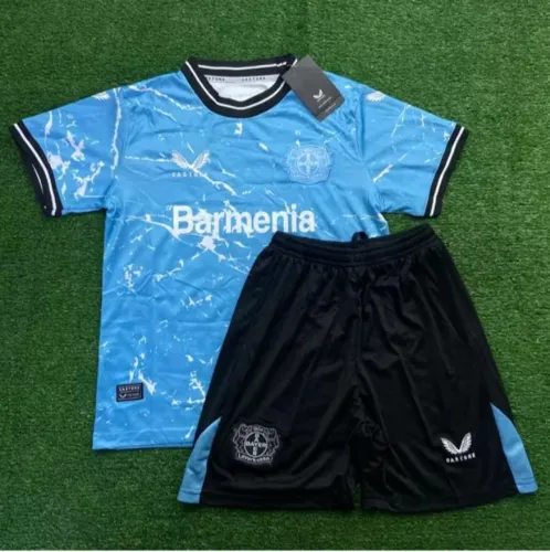 Camisa e Short infantil Bayer Leverkusen - Kit Futebol @melrysilva_mtcs