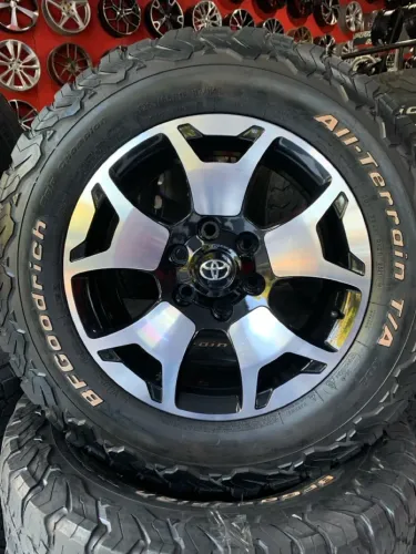 Rodas aro 18 SRX Hilux Diamond SW4 C/Pneus BF