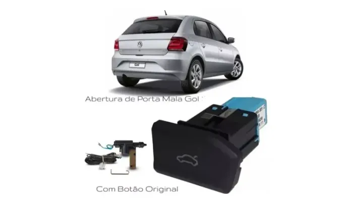 Kit porta malas gol voyage g6 - Botão original - Geração 6, Geração 7, Geração 8