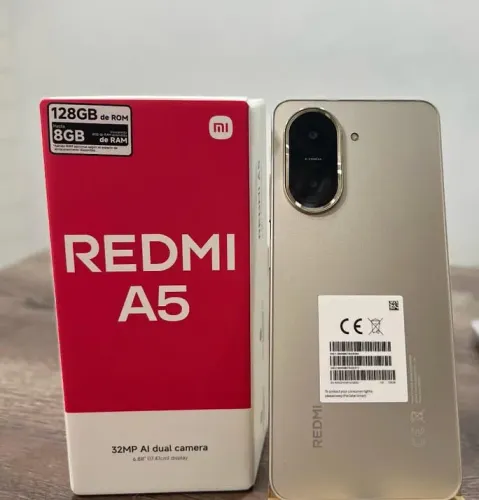 Redmi A5 128GB/08GB RAM Novo Lacrado Dourado Entregamos Garantja Capa e Película 