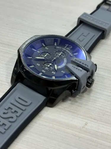 Relógio Diesel Premium Cinza - Caixa 54mm - Pulseira Silicone - Cronógrafo