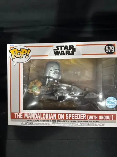 Funko pop Star Wars The mandalorian on speeder