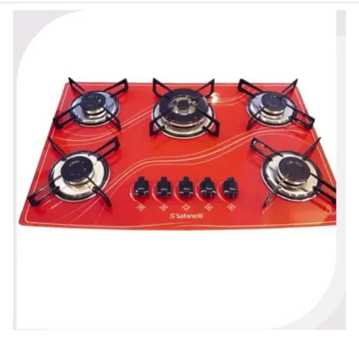 Cooktop a Gás Safanelli Vermelho 5 Bocas