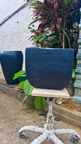 Vasos de planta de cimento 