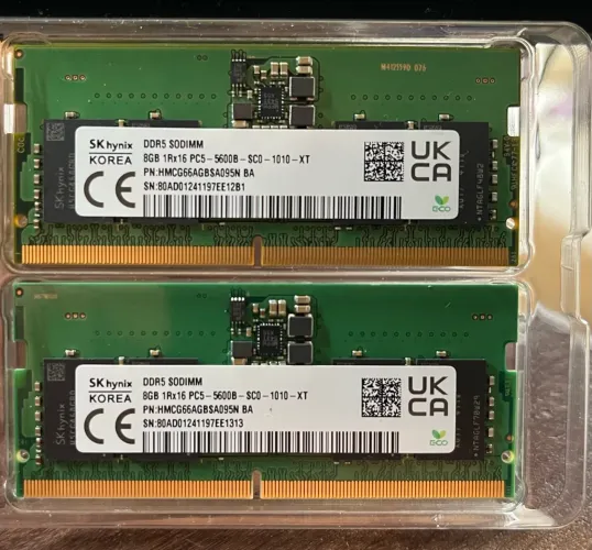 Kit 16GB 2x8GB DDR5 5600 SODIMM SK Hynix Dell G15 5530