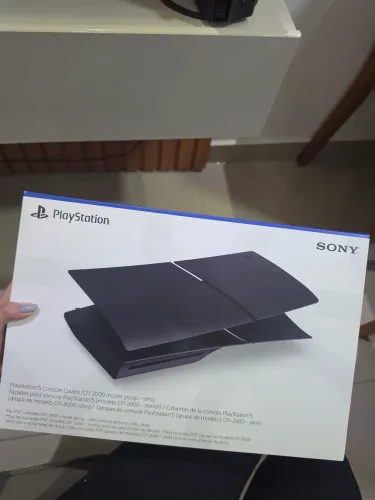 Tampa PS5 Slim original nova preta