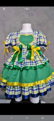 Vestido de quadrilha ou fantasia. 6 a 8 anos