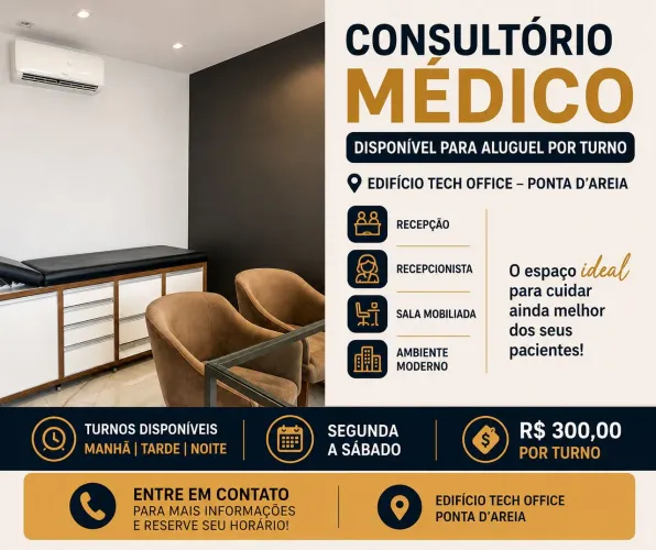 ? ALUGO CONSULTÓRIO POR TURNO 200,00
