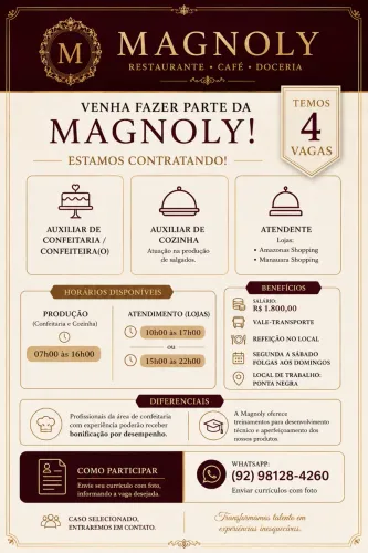 Vagas disponíveis