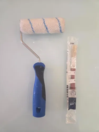 Kit Pintura - Rolinho com Cabo + Pincel Atlas 3 Pol 1/2 - Novos