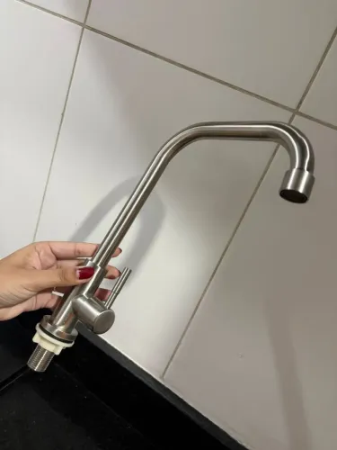 Torneira Gourmet Pingoo.casa Monocomando - Inox Escovado (Nova!)