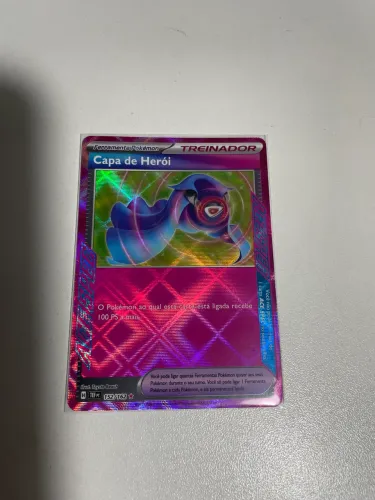 Carta Pokémon , capa de herói (em perfeito estado)