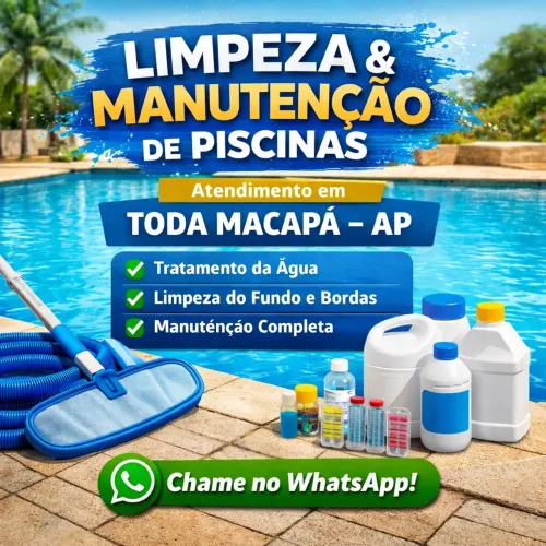 Limpeza e manutenção de piscinas