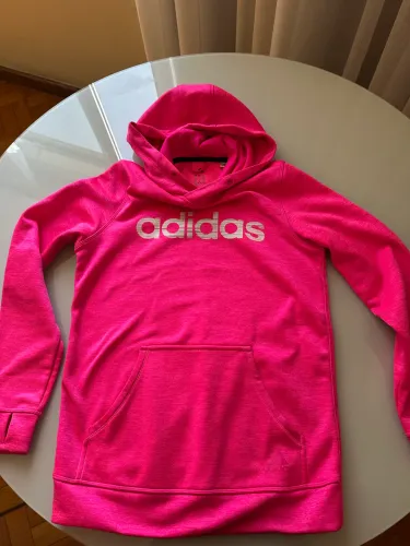 Moletom flanelas com capuz @adidas 