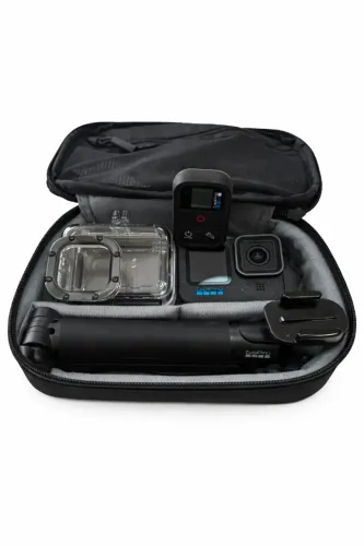 Kit GoPro Hero 12 Black com case + controle + estojo + tripé