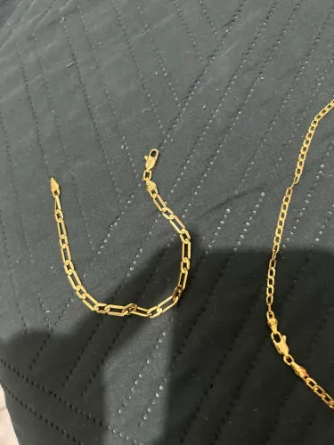 Cordão e pulseira romanel
