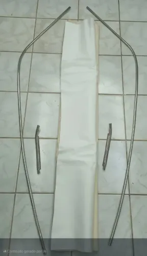 Kit frisos da calha + vinil branco maverick super luxo