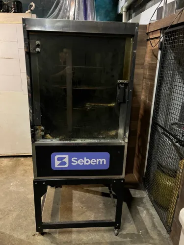 Forno Giratório assar 70kg sebem a gás