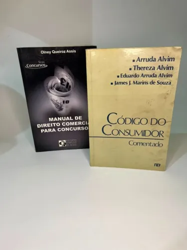 Kit Livros Direito | Código do Consumidor Comentado | Direito Comercial Concursos | Envio 